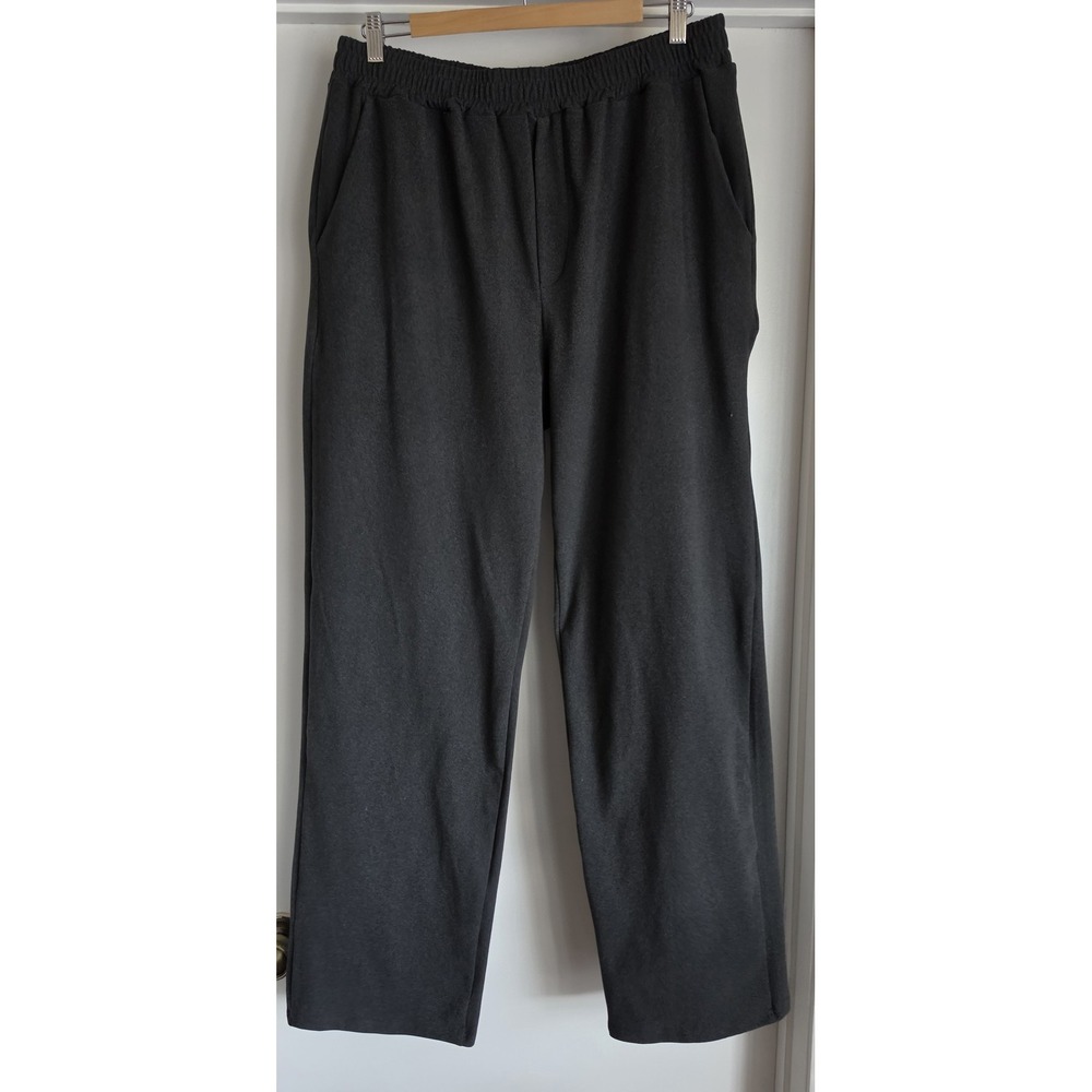 Coofandy Women Sweatpants L Grey Solid Casual Athleisure Pants Trousers